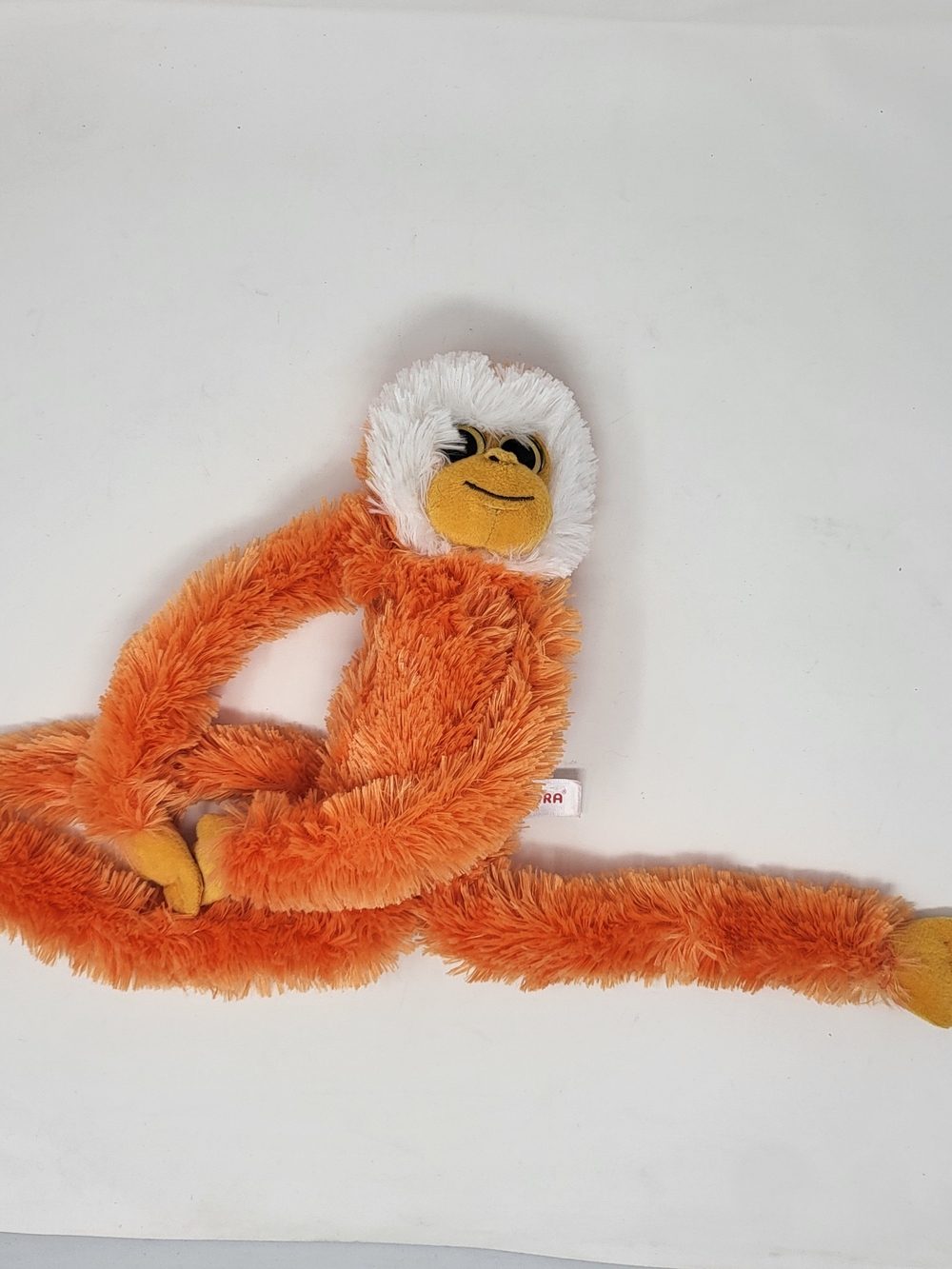 Orange Plush Monkey Stuffed Animal - Soft Cuddly Pal